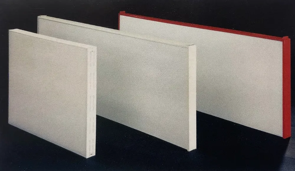 Weiße Öko-Schallschutzplatten